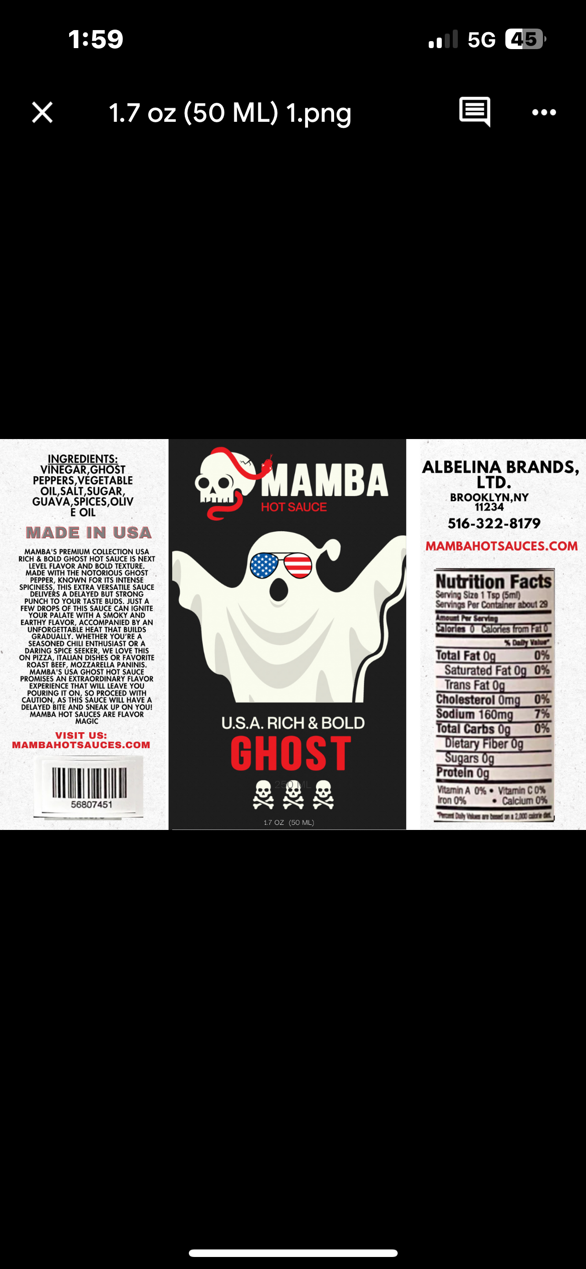 MAMBA Minis USA Ghost 6 Pack 1.7 OZ